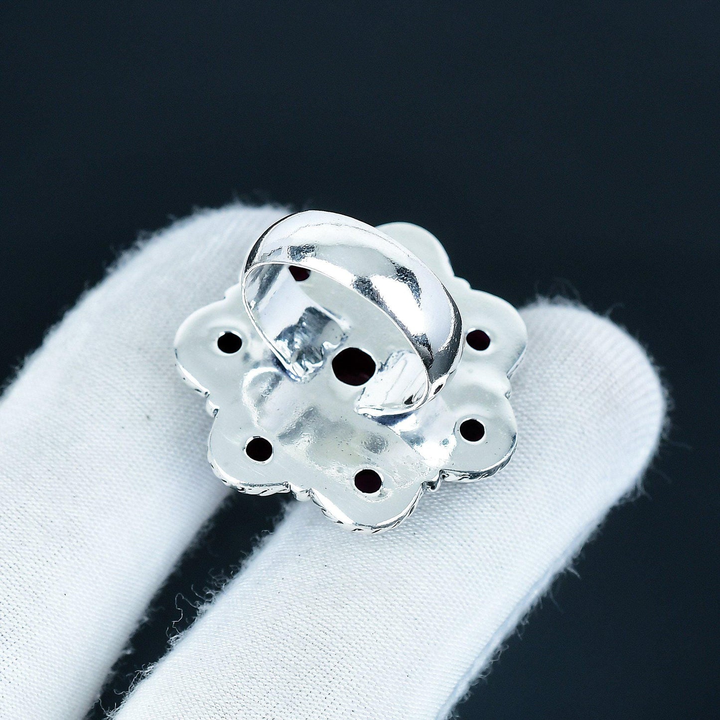 Handmade Red Carnelian 925 Sterling Silver Ring