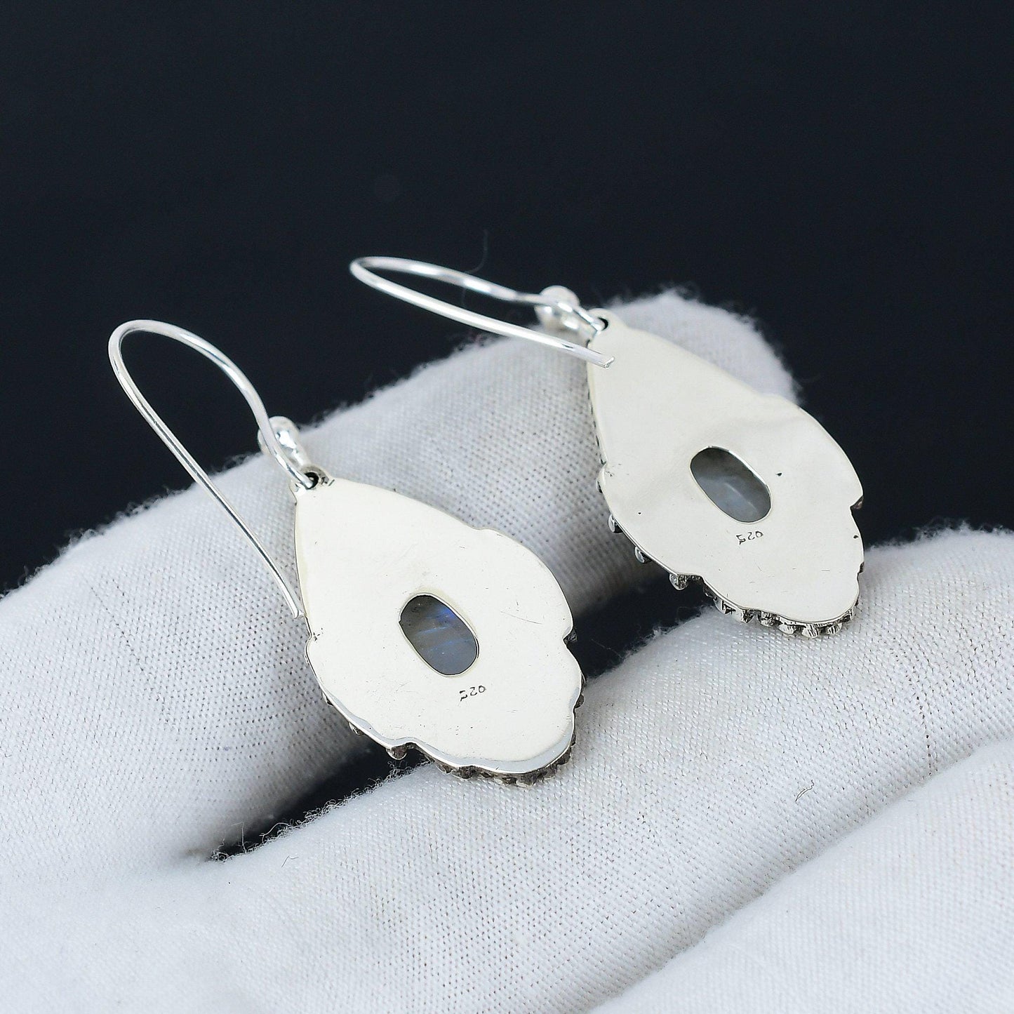Rainbow Moonstone Gemstone Earrings