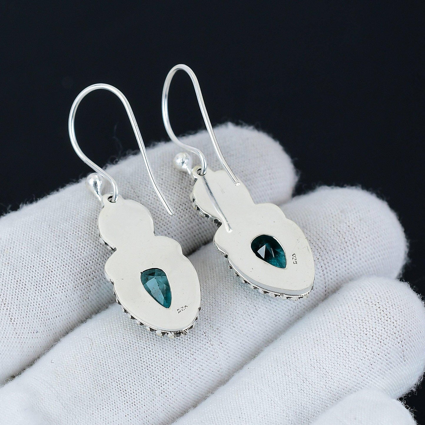 Swiss Blue Topaz Gemstone Earrings