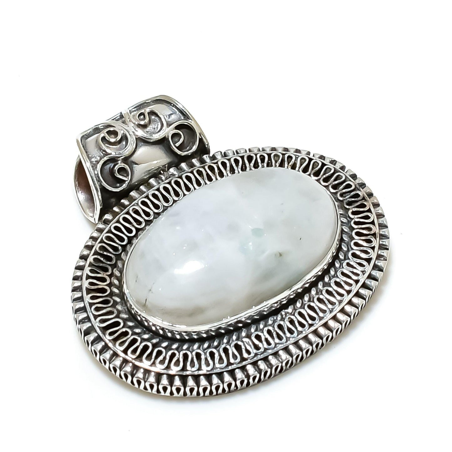 Rainbow Moonstone Gemstone Pendant