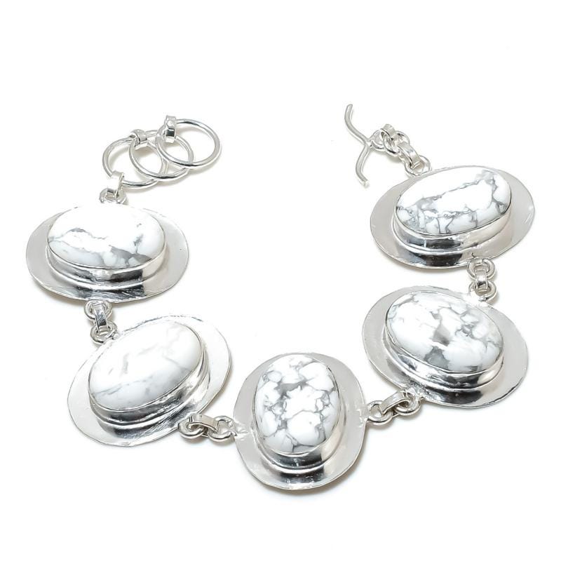 White Howlite Gemstone Pendant