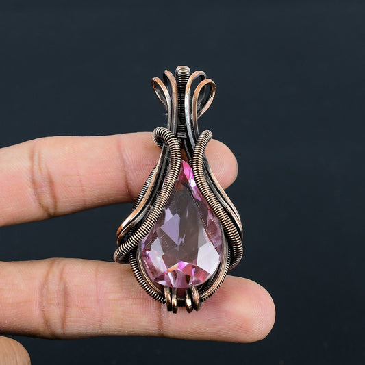 Pink Kunzite Gemstone Pendant