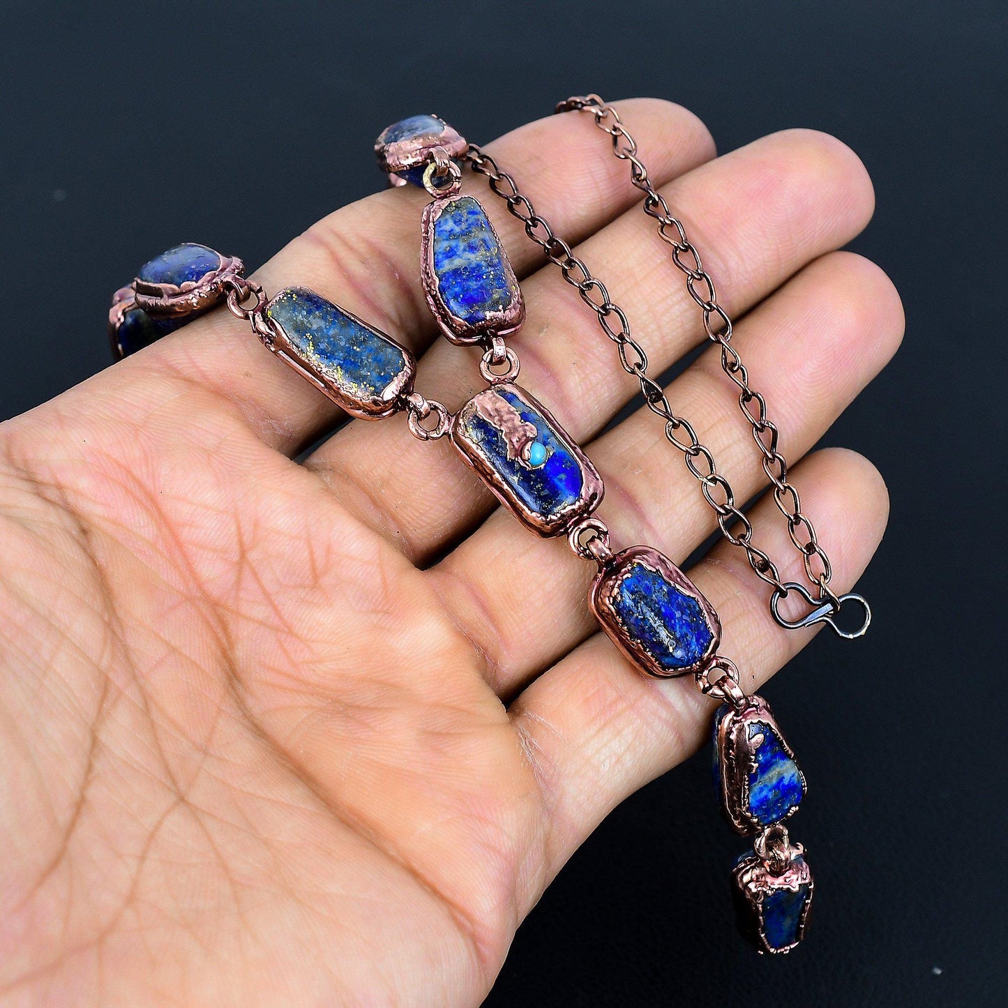 Blue Lapis Lazuli Gemstone Necklace