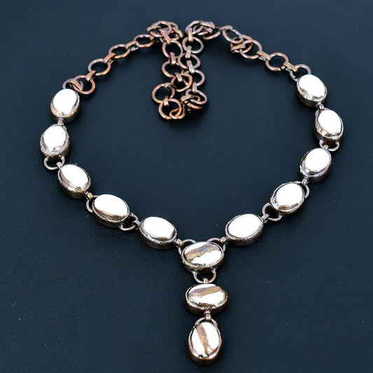 White Coral Gemstone Necklace