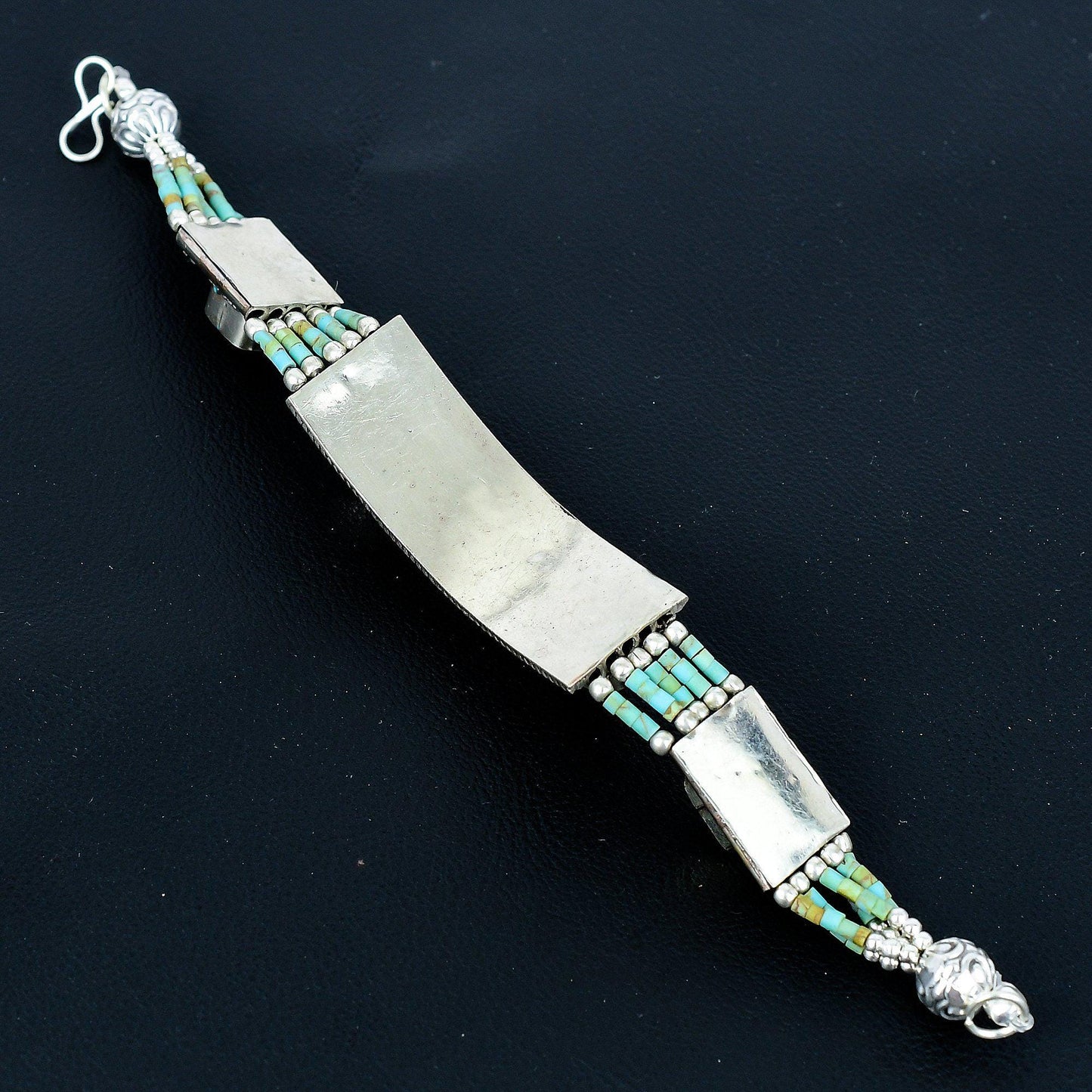 Turquoise Gemstone 925 Sterling Silver Bracelet