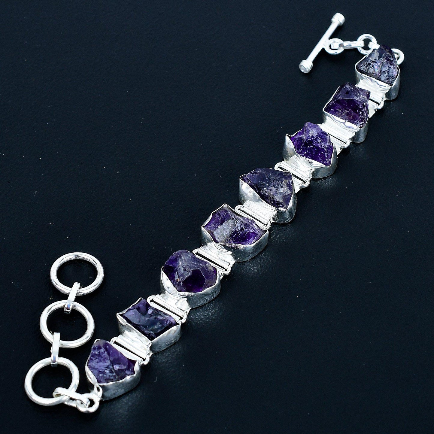 Purple Amethyst Gemstone Bracelet