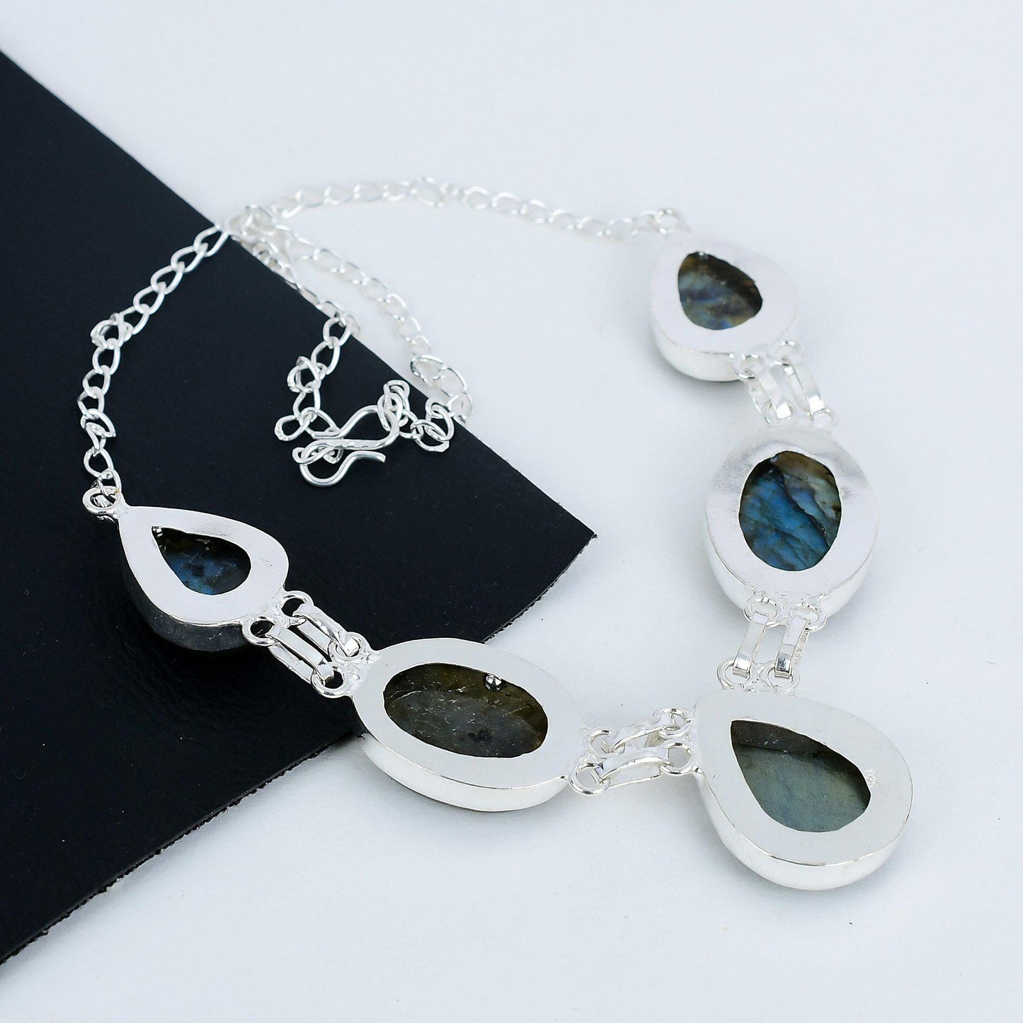 Blue Labradorite Gemstone Necklace