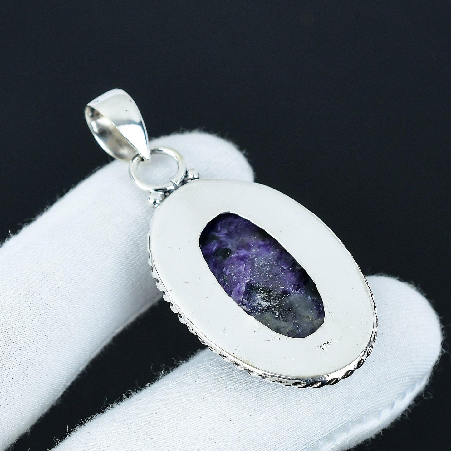 Purple Charoite Gemstone Pendant