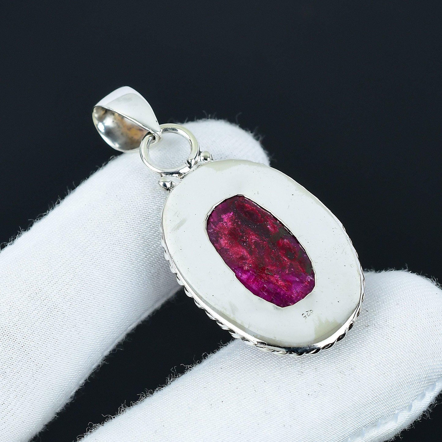 Red Kashmir Ruby Gemstone Pendant