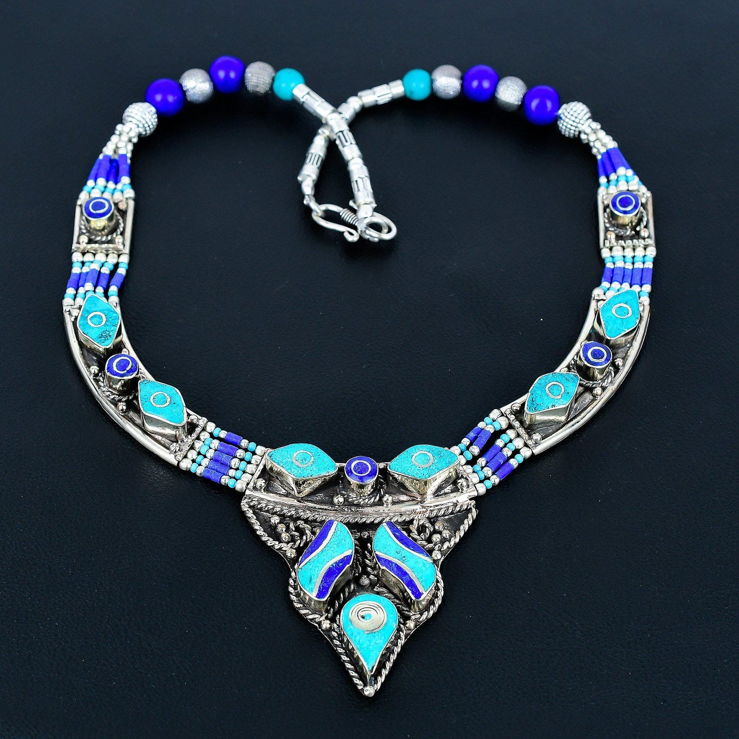 Blue Lapis Lazuli Gemstone Necklace