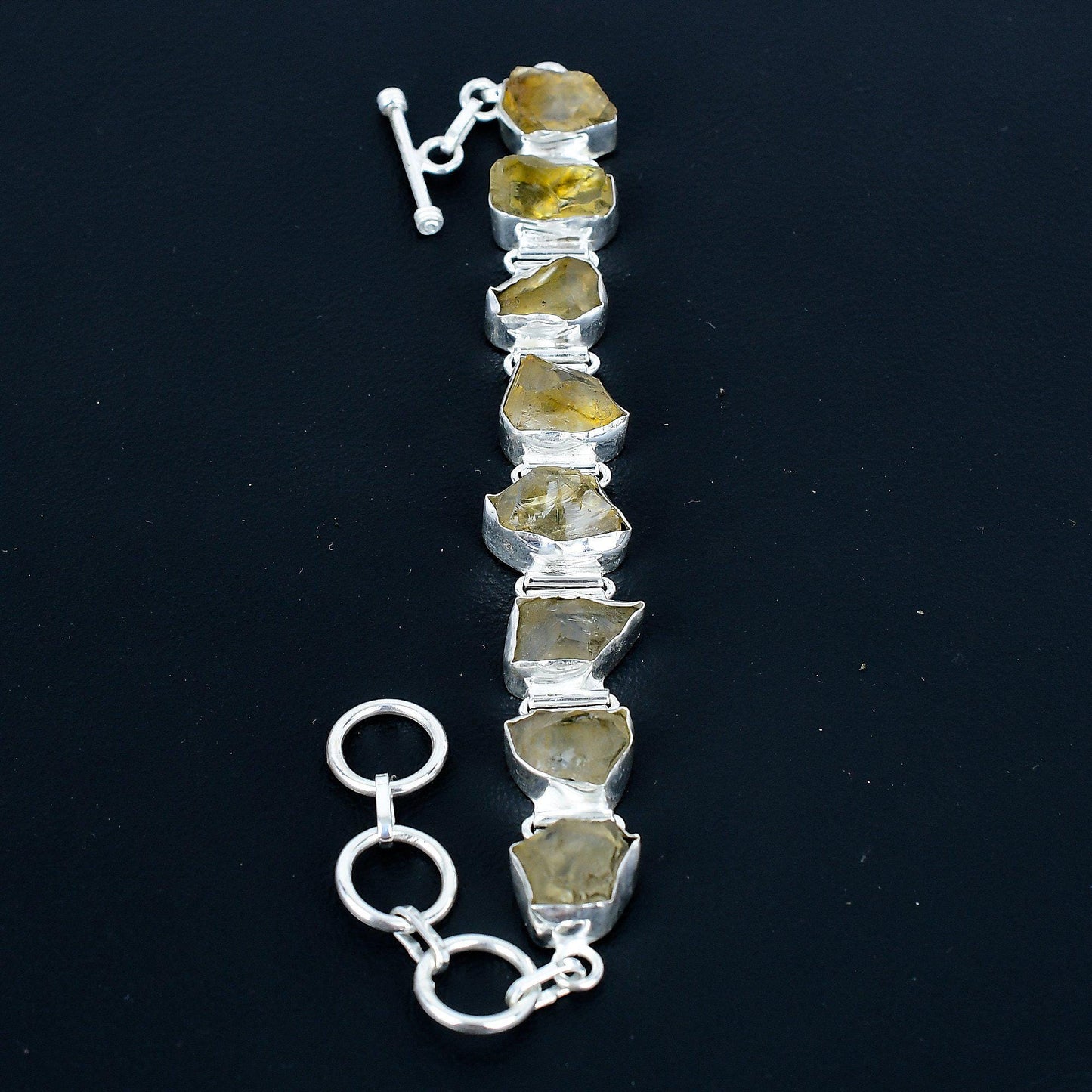 Yellow Citrine Gemstone Bracelet