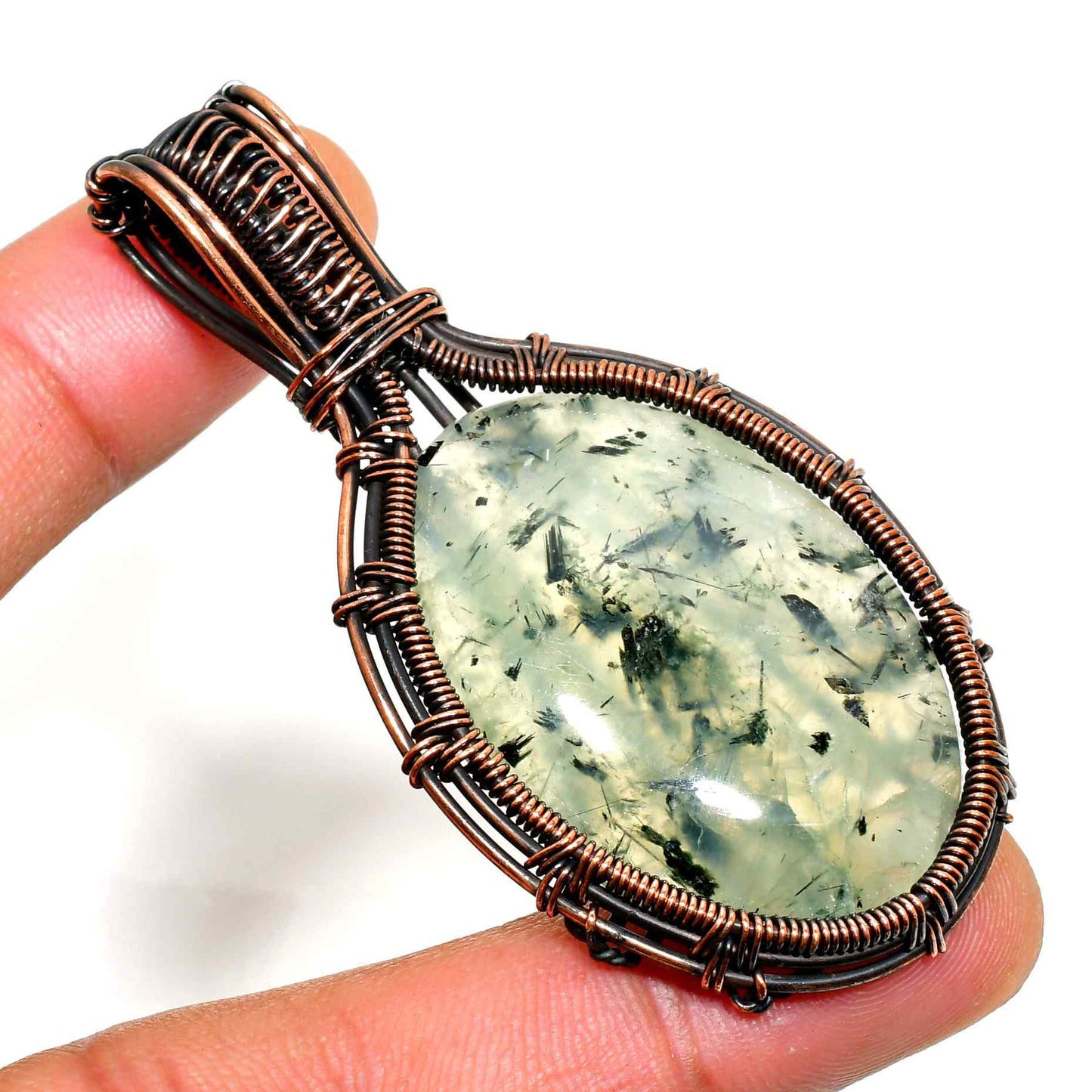 Gaia’s Whisper – Raw Quartz Copper Pendant