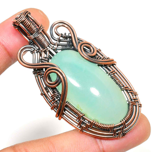 Verdant Harmony – Aventurine Copper Pendant