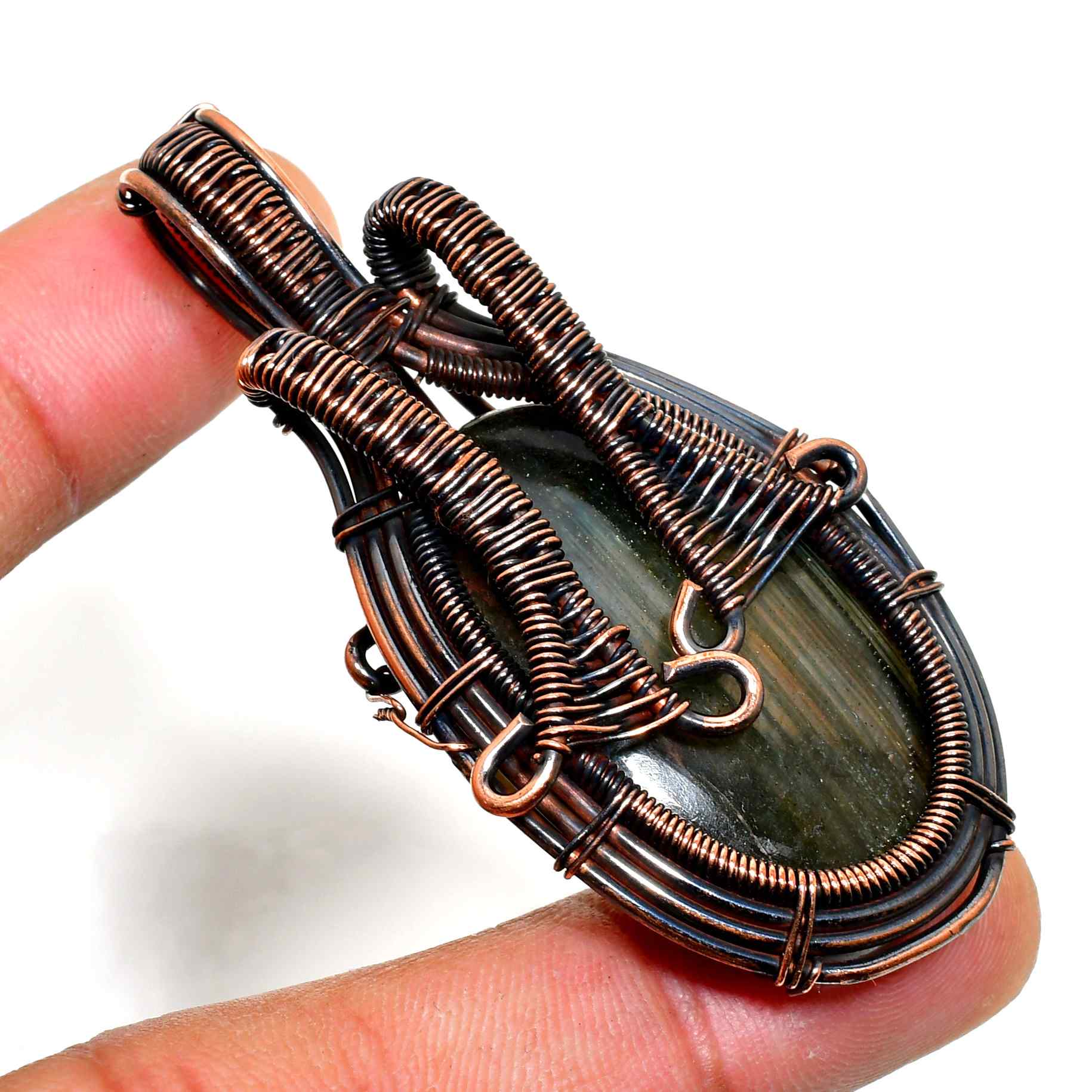 Serenity’s Shield – Amethyst Copper Pendant