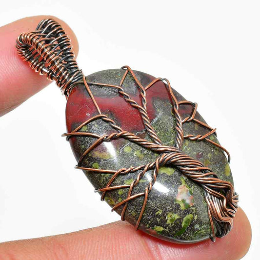 Earth’s Embrace – Jasper Copper Pendant
