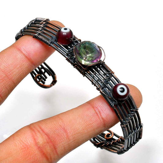 Aura Harmony – Fluorite Copper Bracelet