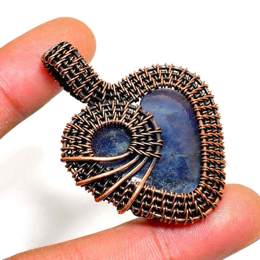 Sage’s Whisper – Lapis Lazuli Copper Pendant