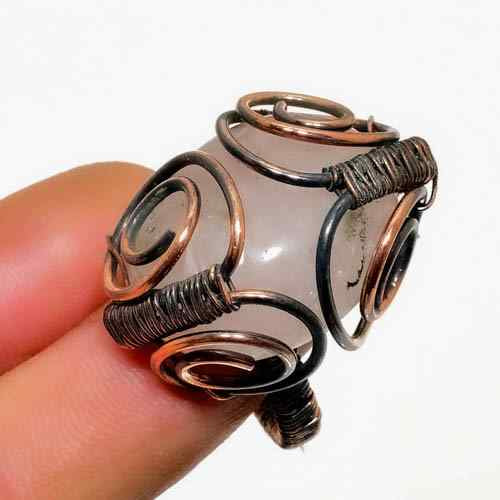 Aurora’s Balance – Quartz Copper Ring