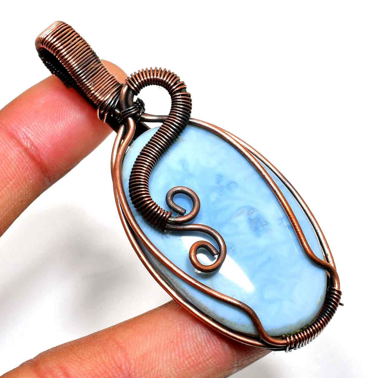 Isla’s Dream – Larimar Copper Pendant