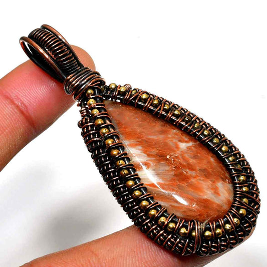 Terra’s Shield – Jasper Copper Pendant