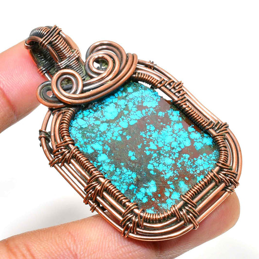 Tranquil Tide – Turquoise Copper Pendant