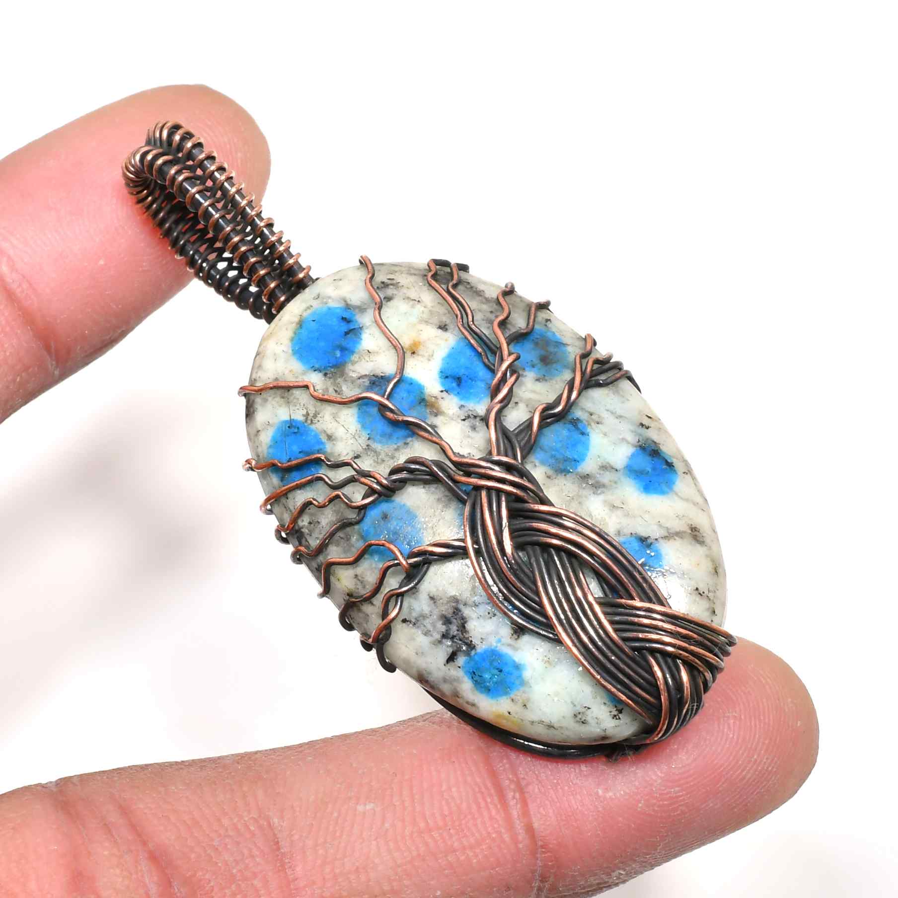 Gaia’s Embrace – Copper Wire Tree of Life Pendant