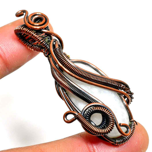 Ethereal Alignment – Amethyst & Copper Pendant