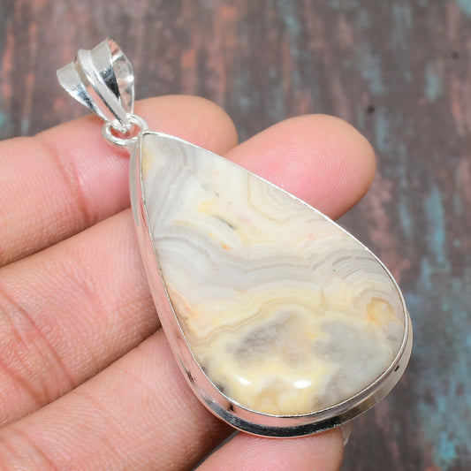 Serenity Stone – Agate Sterling Silver Pendant