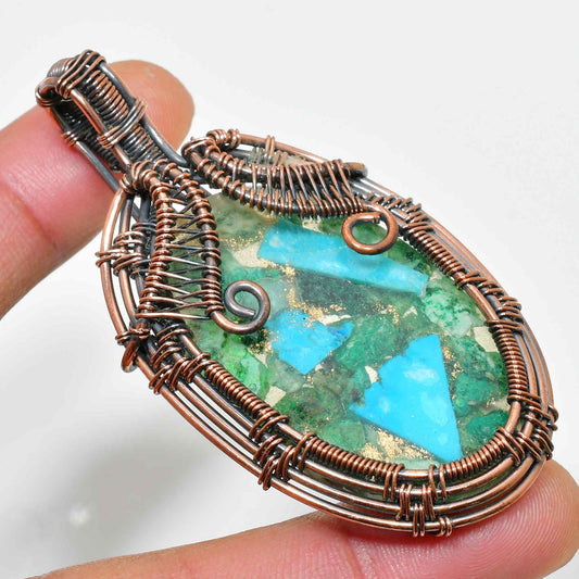 Wild Spirit – Turquoise Copper Pendant