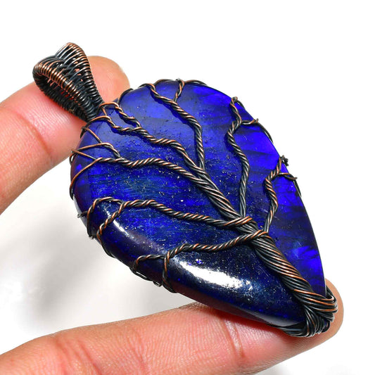 Alethea’s Light – Lapis Lazuli & Copper Pendant