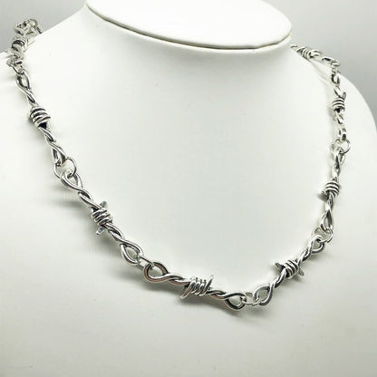 Iron Throne Barbed Wire Necklace