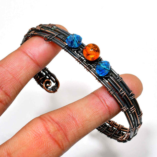 Amber & Azure Harmony Bracelet