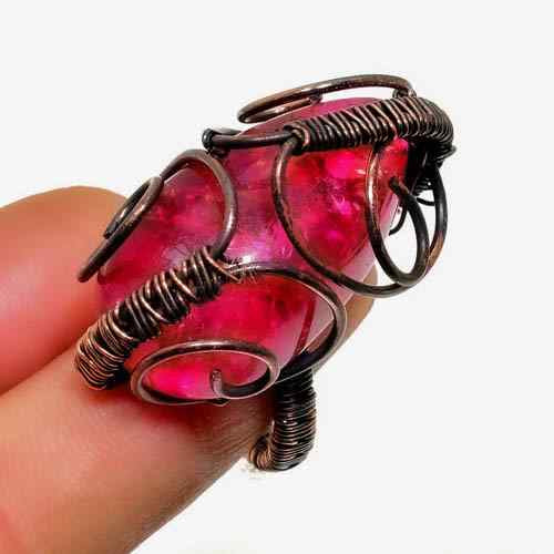 Ezra’s Veil – Ruby Copper Pendant
