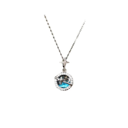 Planet Titanium Steel Necklace