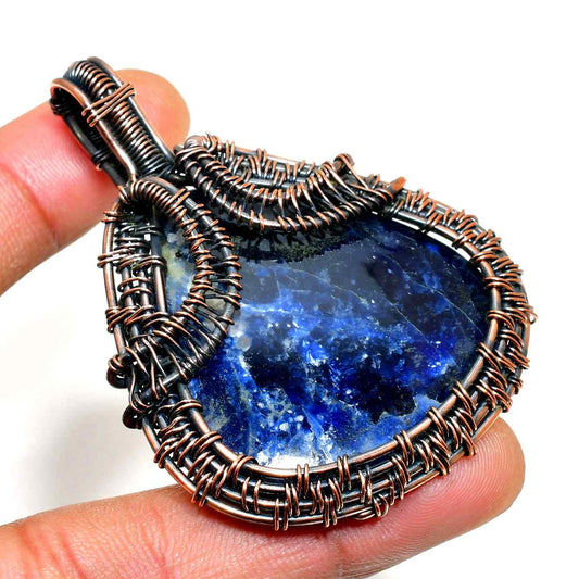 Aurora’s Vision – Lapis Lazuli & Copper Pendant