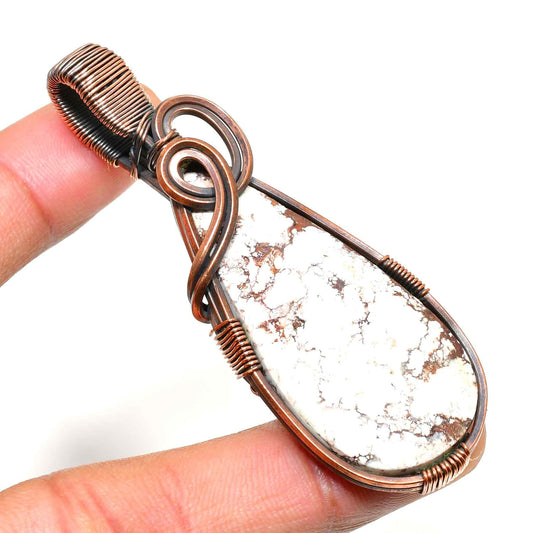 Gaia’s Whisper – Earthstone Copper Pendant