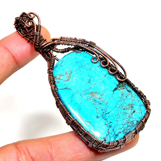 Tranquil Tide – Turquoise Copper Pendant