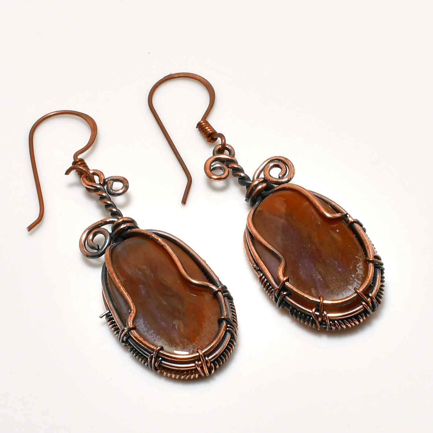 Sunlit Prosperity – Citrine & Copper Earrings
