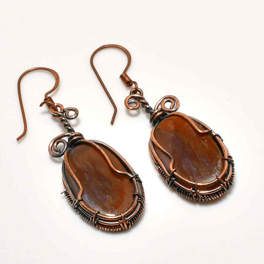 Sunlit Prosperity – Citrine & Copper Earrings