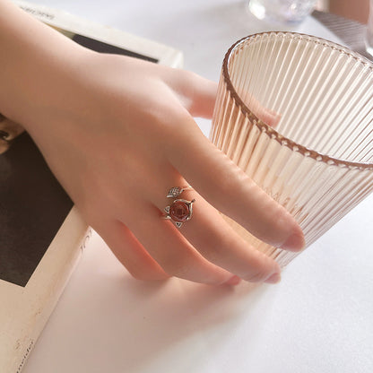 Vintage Fox Ring  - 925 Sterling Silver