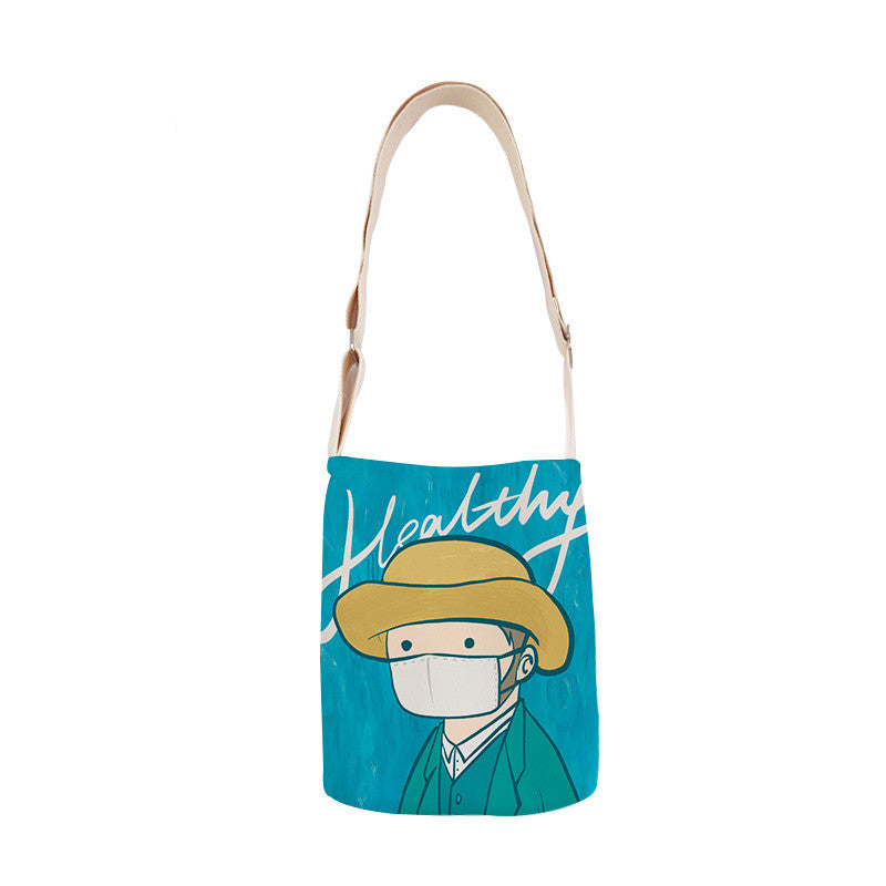 Artistic Canvas Bag - Double-Sided Design