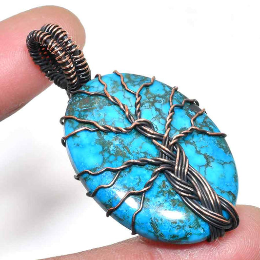 Harmony’s Call – Turquoise Copper Pendant