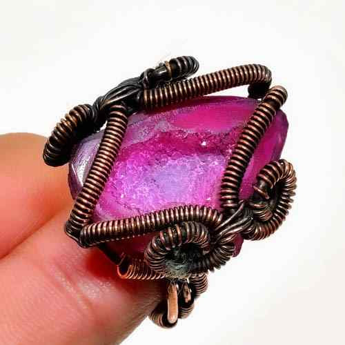 Selene’s Dream – Amethyst Copper Ring