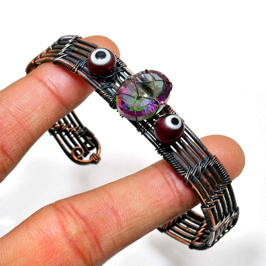 Auric Prism – Rainbow Aura Quartz Bracelet