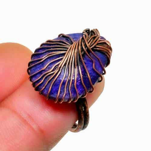 Ezra’s Veil – Lapis Lazuli Copper Pendant