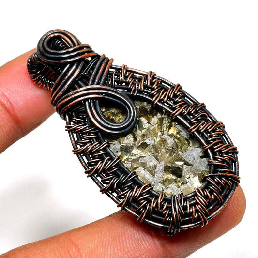 Aria’s Bounty – Pyrite Copper Pendant