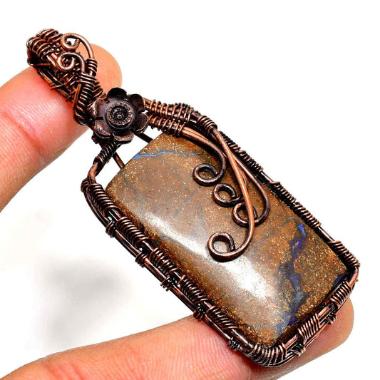 Earthsong – Natural Stone Copper Pendant