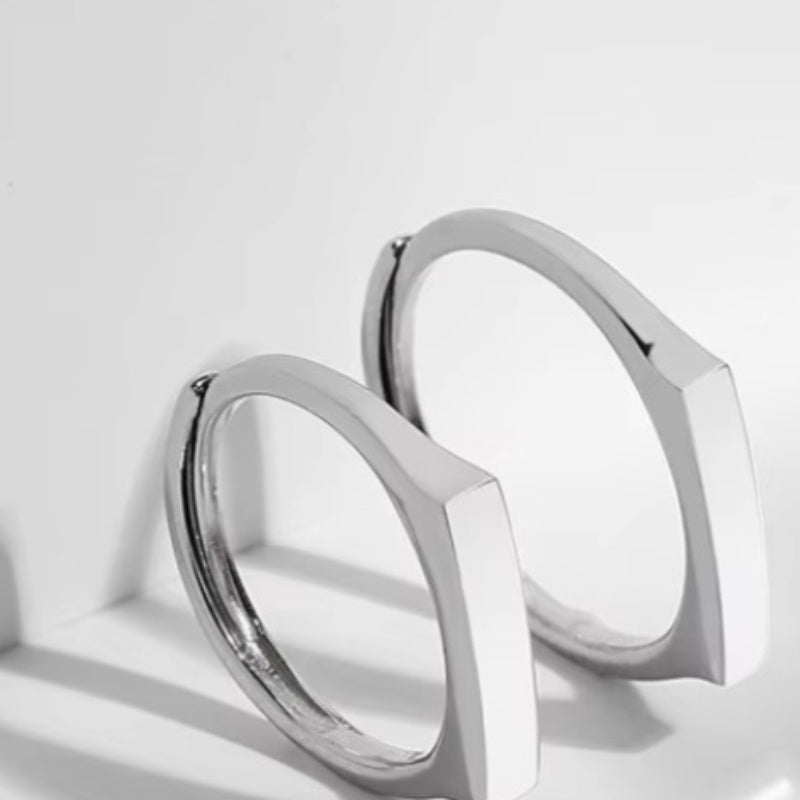 Forever Glow Couple Rings  - 925 Sterling Silver