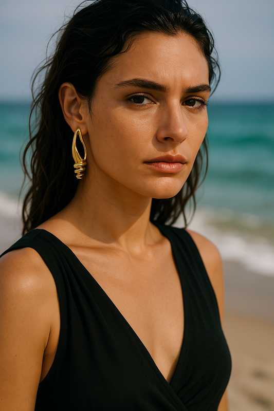 Hollow Conch Earrings