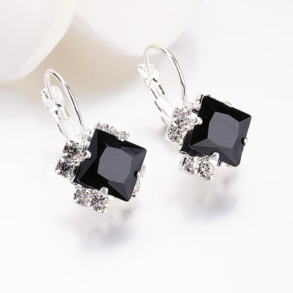 Rhombus Gem Earrings